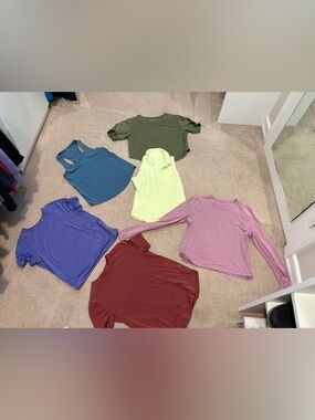Women tops- 5 Lululemon and 1 Zella